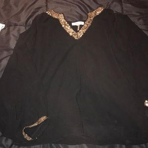 Umgee Sheer long sleeve blouse